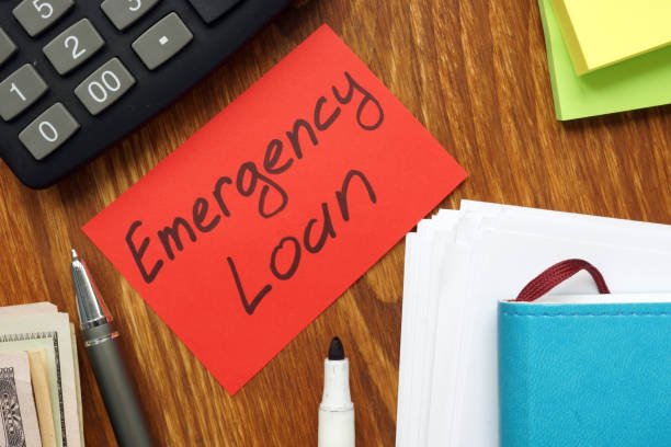 writing note shows the text emergency loan